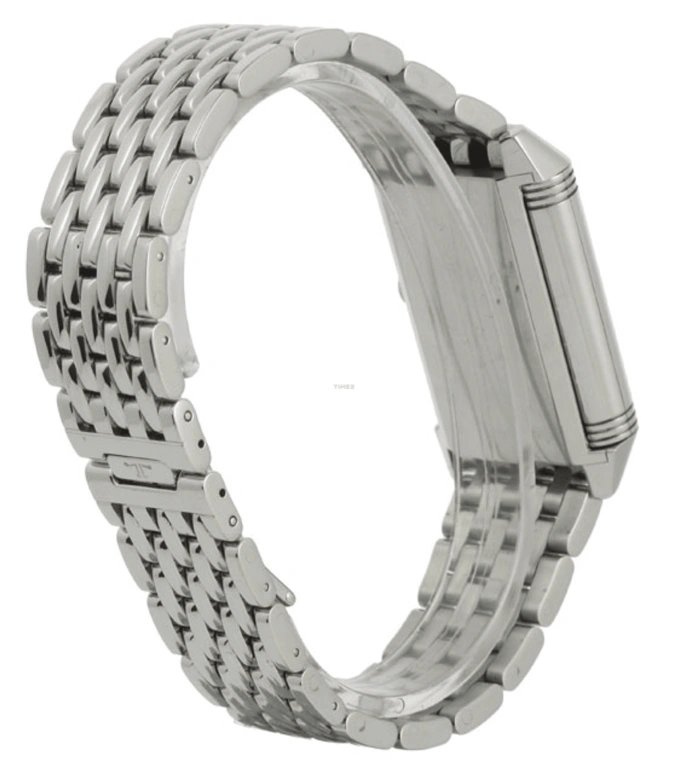 Jaeger-LeCoultre,Reverso 26x42mm,26x42mm,Stainless Steel,Silver White,Handwound,Dule Time,Sapphire,Crystal Glass,Q2718170