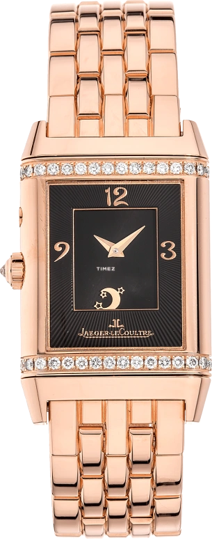 Jaeger-LeCoultre,Reverso 35x25mm,35x25mm,Rose Gold,Silver White,Handwound,Dule Time,45hours,2692120