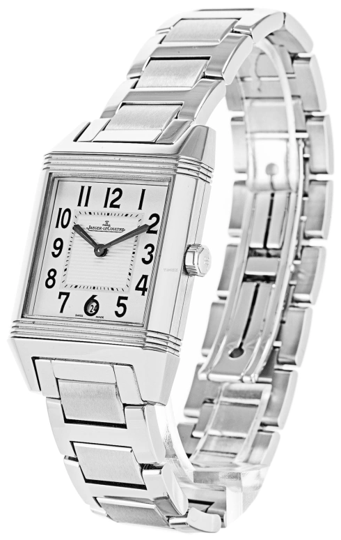 Jaeger-LeCoultre,Reverso 29mm,29mm,Stainless Steel,White,Automatic,Day,42hours,7048120