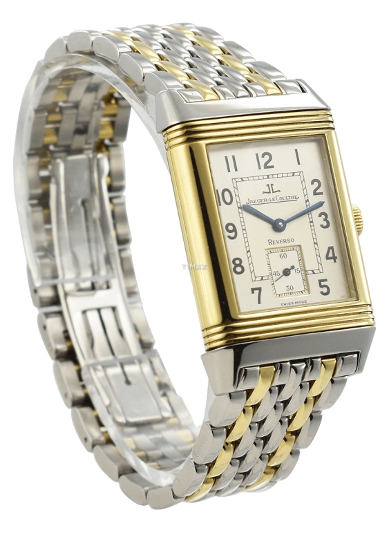 Jaeger-LeCoultre,Reverso 42x26mm,42x26mm,Stainless Steel,White,Handwound,Sapphire,Crystal Glass,Rectangular,Q2705120