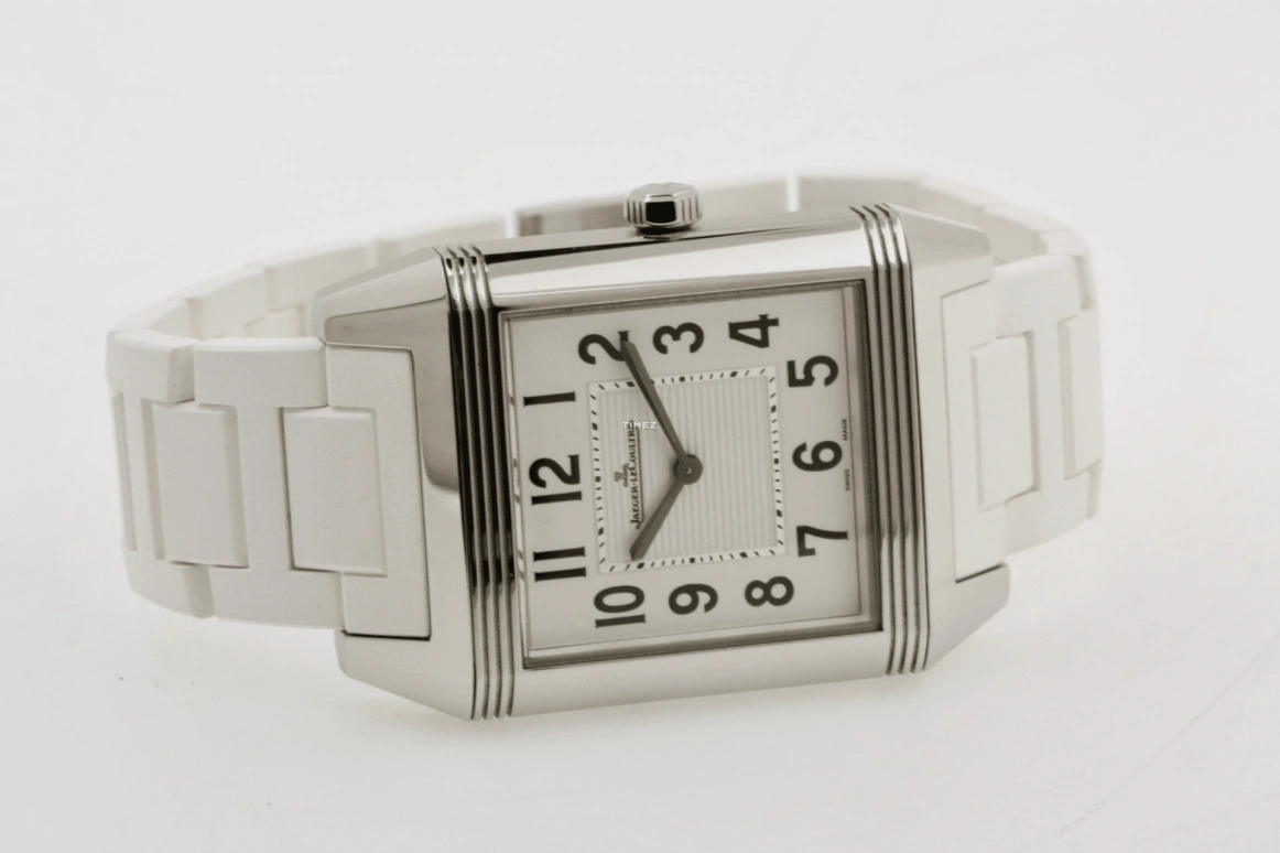 Jaeger-LeCoultre,Reverso 45.50x31.20mm,45.50x31.20mm,Stainless Steel,Black,Silver,Quartz,In-house Caliber,Sapphire,Crystal Glass,Q7068720