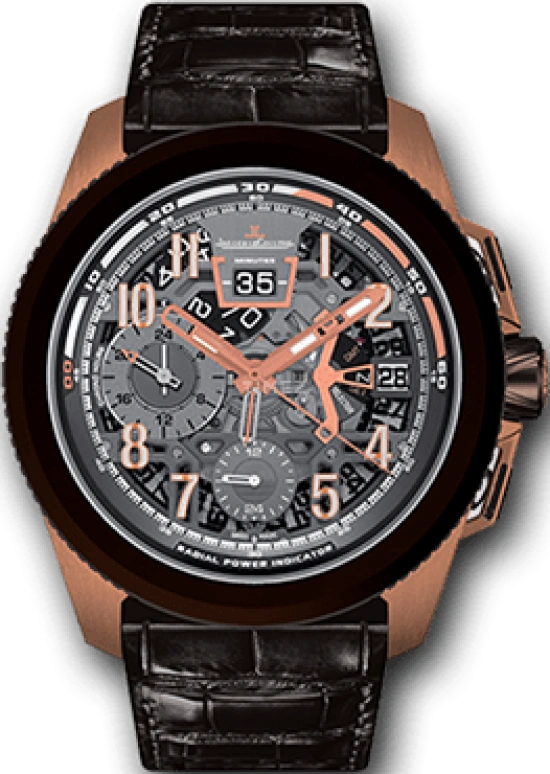 Jaeger-LeCoultre,Master Extreme 46.80mm,46.80mm,Red Gold,Skeleton,Automatic,Chronograph,Day,Power Reserve Indicator,Q203S540