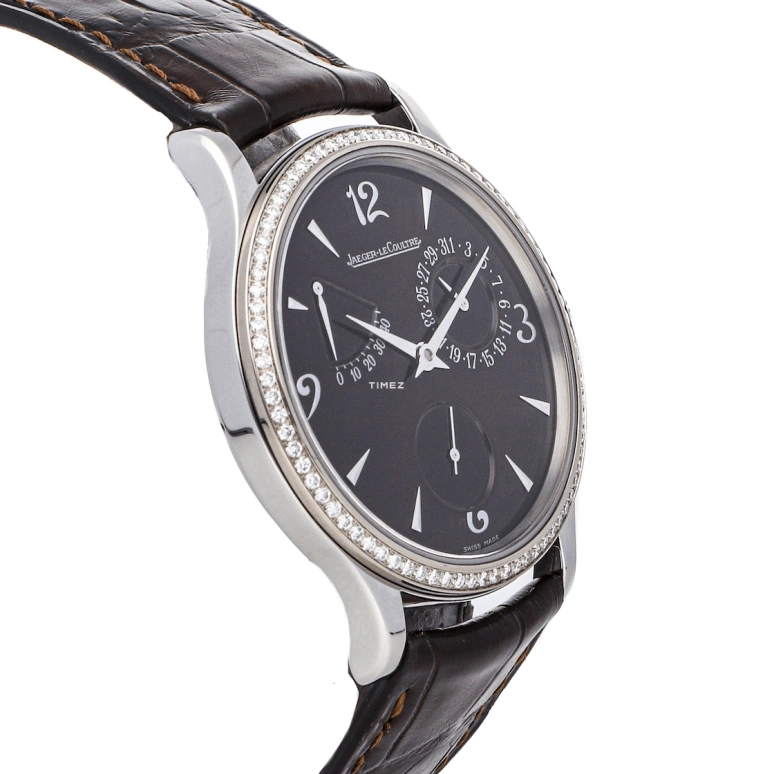 Jaeger-LeCoultre,Master 37mm,37mm,Stainless Steel,Wine Red,Red,Automatic,Day,Power Reserve Indicator,Q1488402