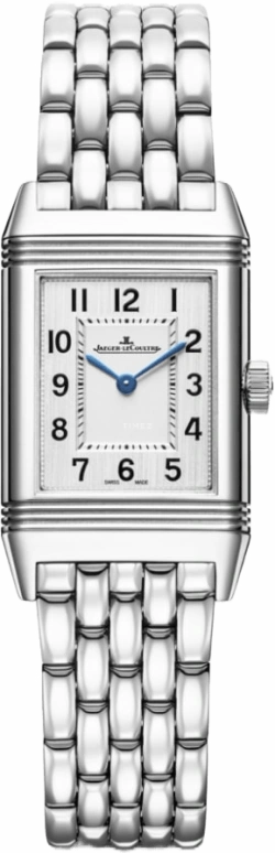 Jaeger-LeCoultre,Reverso 21mm,21mm,Stainless Steel,Silver,Quartz,In-house Caliber,Sapphire,Q2618140