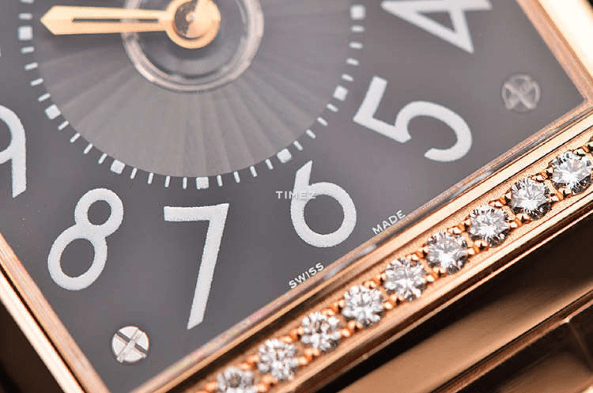 Jaeger-LeCoultre,Reverso 42x28.80mm,42x28.80mm,Rose Gold,Black,Silver,Automatic,Day,Dule Time,Day / Night Indication,Q7052120