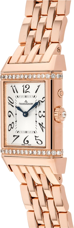 Jaeger-LeCoultre,Reverso 35x25mm,35x25mm,Rose Gold,Silver White,Handwound,Dule Time,45hours,2692120