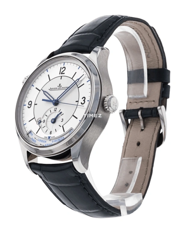 Jaeger-LeCoultre,Master 39mm,39mm,Stainless Steel,Black,White,Automatic,World Time,In-house Caliber,Q1428530