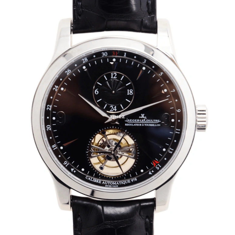 Jaeger-LeCoultre,Master 43mm,43mm,Platinum,Black,Automatic,Day,Dule Time,Tourbillon,Q1666470