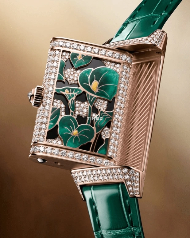 Jaeger-LeCoultre,Reverso 40x20mm,40x20mm,Rose Gold,White,Handwound,In-house Caliber,Sapphire,Q3292434