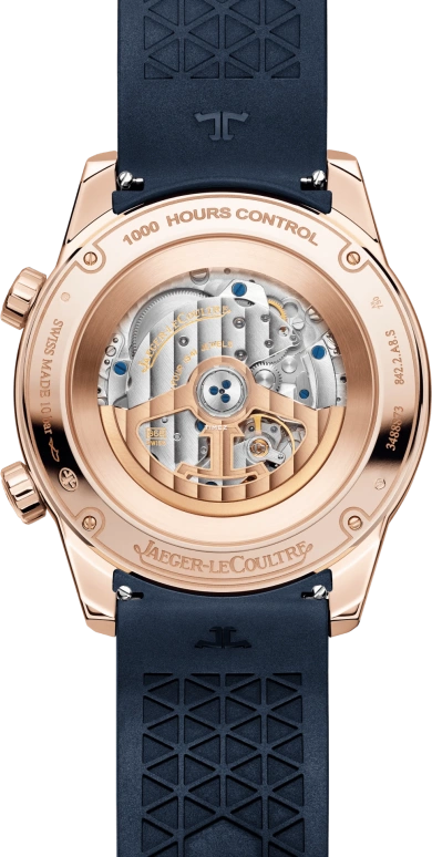 Jaeger-LeCoultre,Polaris 42mm,42mm,Rose Gold,Blue,Automatic,Chronograph,Moonphase,Perpetual Calendar,Month,38hours,In-house Caliber,Q9082680J