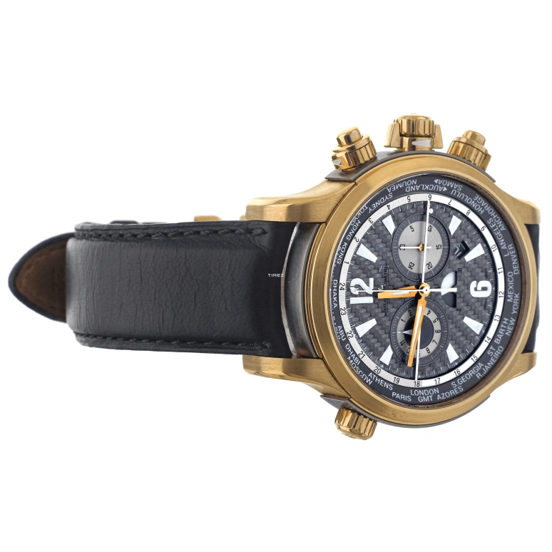 Jaeger-LeCoultre,Master 46mm,46mm,Rose Gold,Black,Automatic,Chronograph,Day,World Time,Q1762451