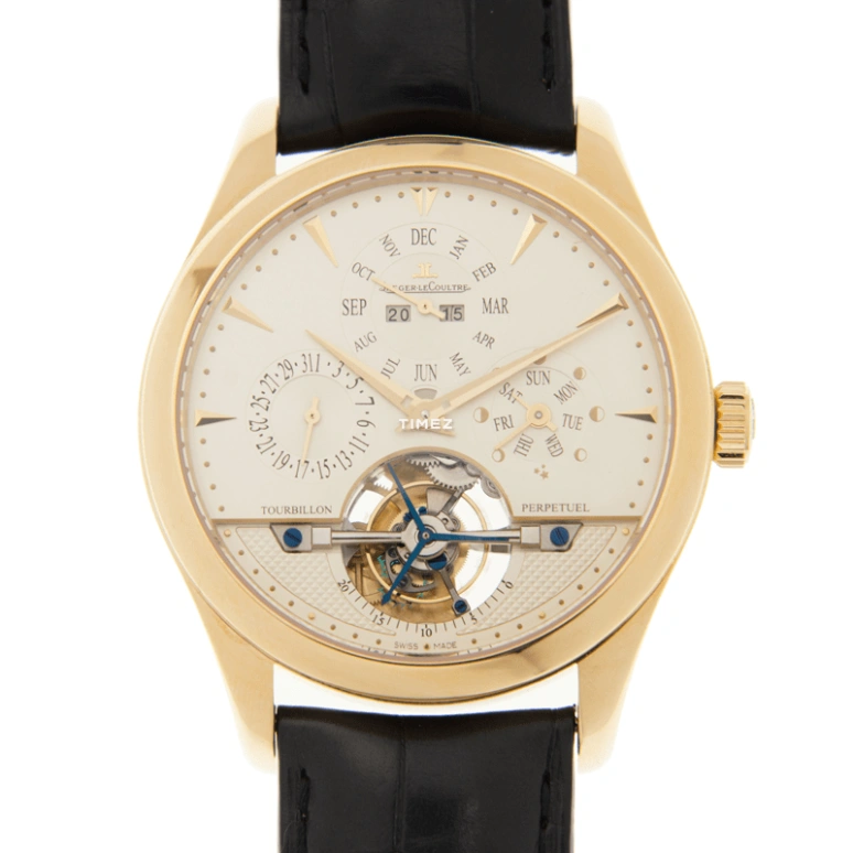 Jaeger-LeCoultre,Master Grande Tradition 42mm,42mm,Yellow Gold,Beige,Yellow,Automatic,Perpetual Calendar,Annual Calendar,Month,Date,48hours,In-house Caliber,Q500142A