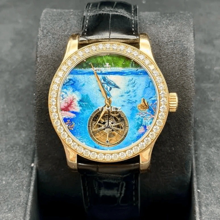Jaeger-LeCoultre,Other 43mm,43mm,Rose Gold,Blue,Multi-Color,Automatic,Tourbillon,Sapphire,166241M