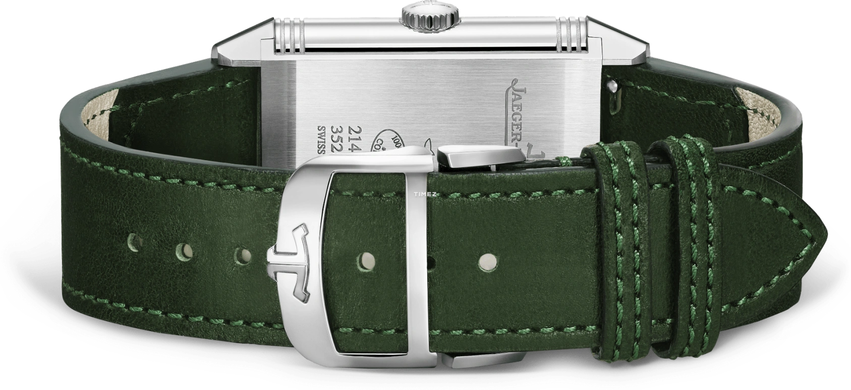 Jaeger-LeCoultre,Reverso 45.60x27.40mm,45.60x27.40mm,Stainless Steel,Green,Handwound,45hours,In-house Caliber,Q397843J