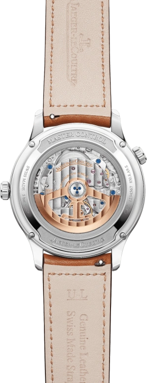 Jaeger-LeCoultre,Master 40mm,40mm,Stainless Steel,Silver,Automatic,Date,Power Reserve Indicator,World Time,Q4128420