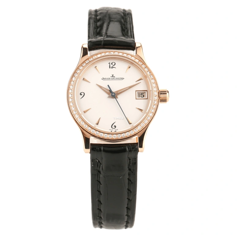 Jaeger-LeCoultre,Master 34mm,34mm,Rose Gold,White,Automatic,Day,Sapphire,Crystal Glass,Q1382404