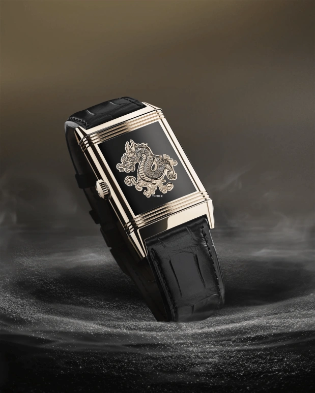 Jaeger-LeCoultre,Reverso 45.50x27.40mm,45.50x27.40mm,Rose Gold,Black,Handwound,45hours,In-house Caliber,Q39324D1