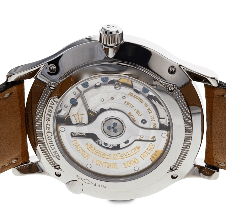 Jaeger-LeCoultre,Master 37mm,37mm,Stainless Steel,Silver White,Automatic,Moonphase,Perpetual Calendar,Annual Calendar,Month,In-house Caliber,Sapphire,Crystal Glass,Q149842A