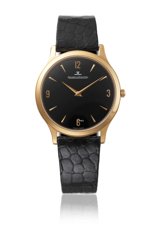 Jaeger-LeCoultre,Master Ultra Thin 34mm,34mm,Pink Gold,Black,Handwound,35hours,In-house Caliber,145,145.240.797