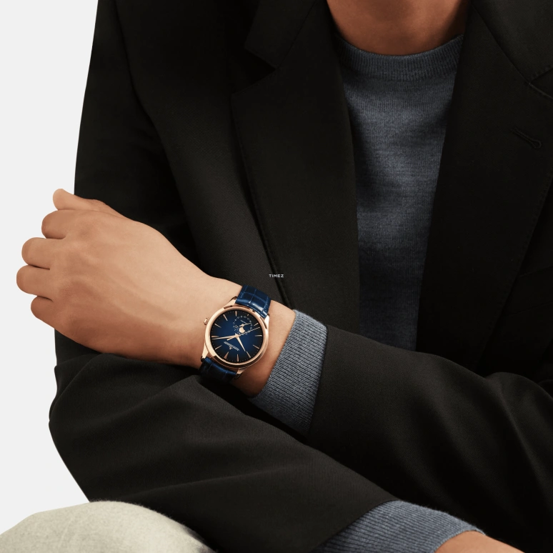 Jaeger-LeCoultre,Master Ultra Thin 39mm,39mm,Rose Gold,Blue,Gradient,Automatic,Moonphase,Day,Nicholas Hoult,Q1362580
