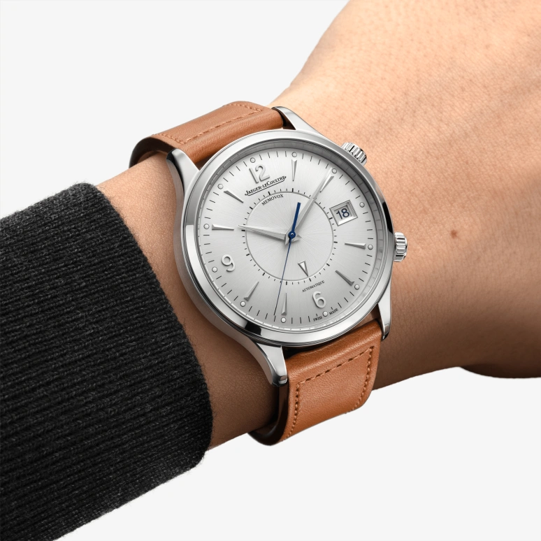 Jaeger-LeCoultre,Master 40mm,40mm,Stainless Steel,Silver,Automatic,Chronograph,Date,Alarm,4118420