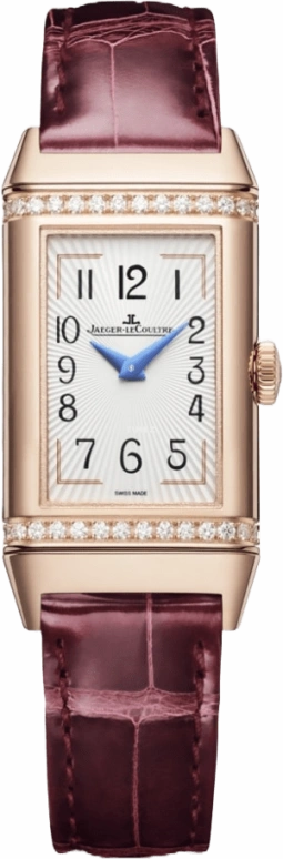 Jaeger-LeCoultre,Reverso 20mm,20mm,Pink Gold,Silver,Handwound,38hours,In-house Caliber,Q3342520