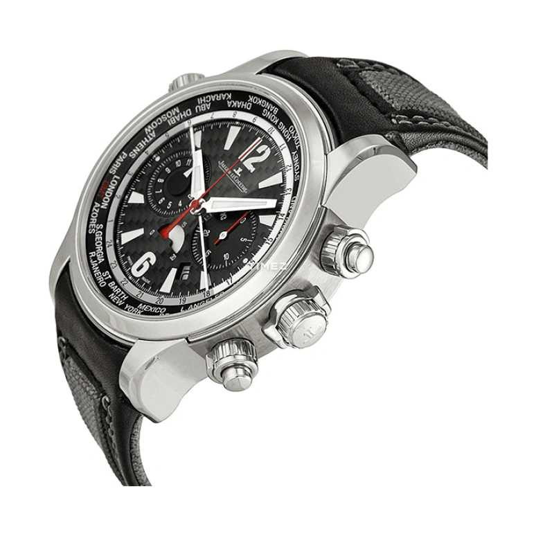 Jaeger-LeCoultre,Master 42.30mm,42.30mm,Stainless Steel,Black,Automatic,Chronograph,Day,Power Reserve Indicator,Dule Time,Sapphire,Round,Q1768421