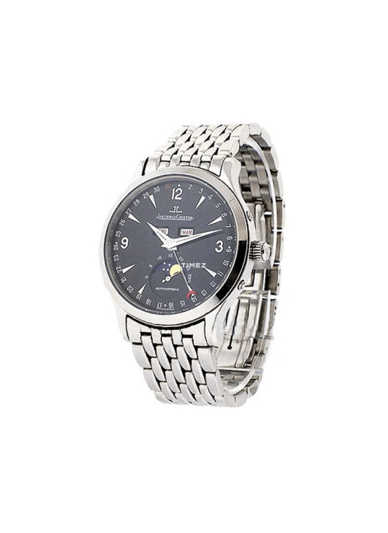 Jaeger-LeCoultre,Master 37mm,37mm,Stainless Steel,Black,Automatic,Moonphase,Month,Date,Day,Sapphire,Crystal Glass,Round,Q143817A