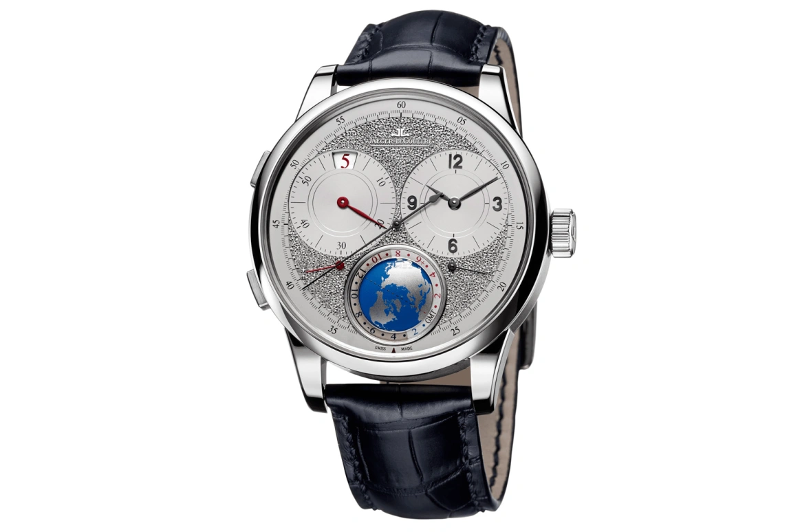 Jaeger-LeCoultre,Duomètre 42mm,42mm,White Gold,Silver,Handwound,Day,Dule Time,Q6063440