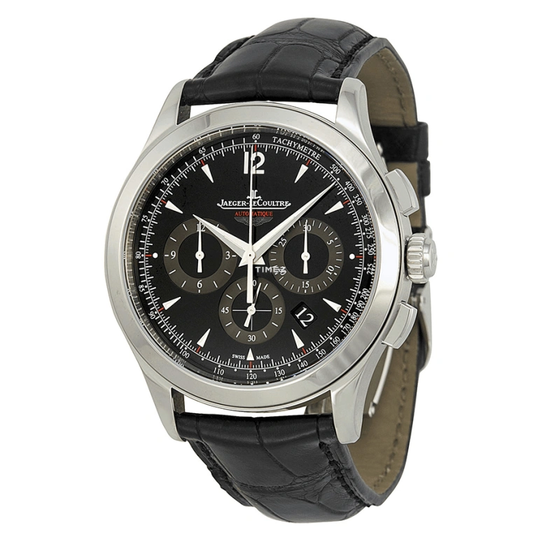 Jaeger-LeCoultre,Master 40mm,40mm,Stainless Steel,Black,Automatic,Chronograph,Day,Q153847N