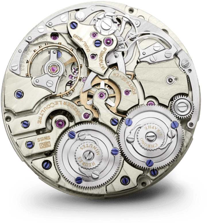 Jaeger-LeCoultre,Duomètre 42mm,42mm,Pink Gold,Silver,Handwound,Chronograph,Power Reserve Indicator,Foudroyante Seconds,Column Wheel,50hours,In-house Caliber,Q6012421
