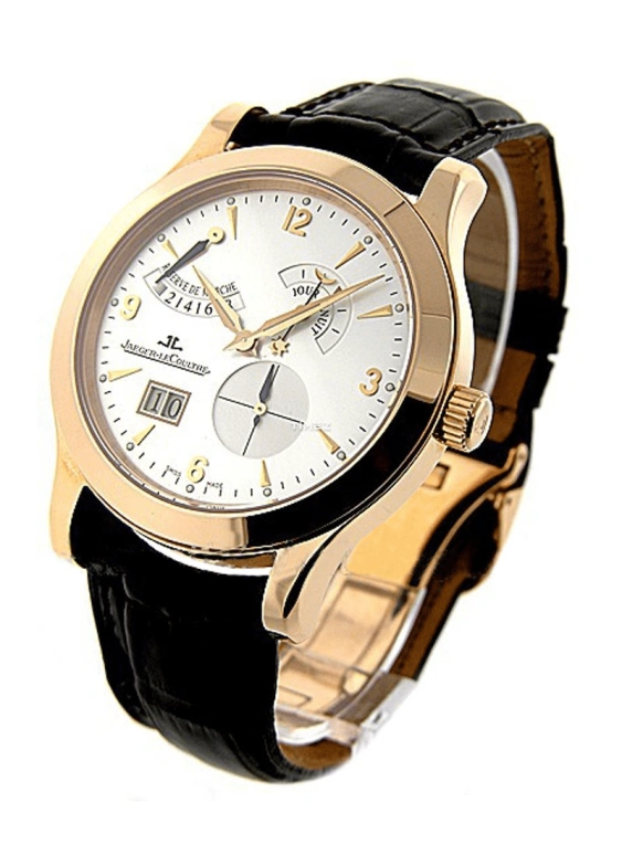 Jaeger-LeCoultre,Master 41.50mm,41.50mm,Rose Gold,Silver White,Handwound,Day,Power Reserve Indicator,Big Date,Q1602420