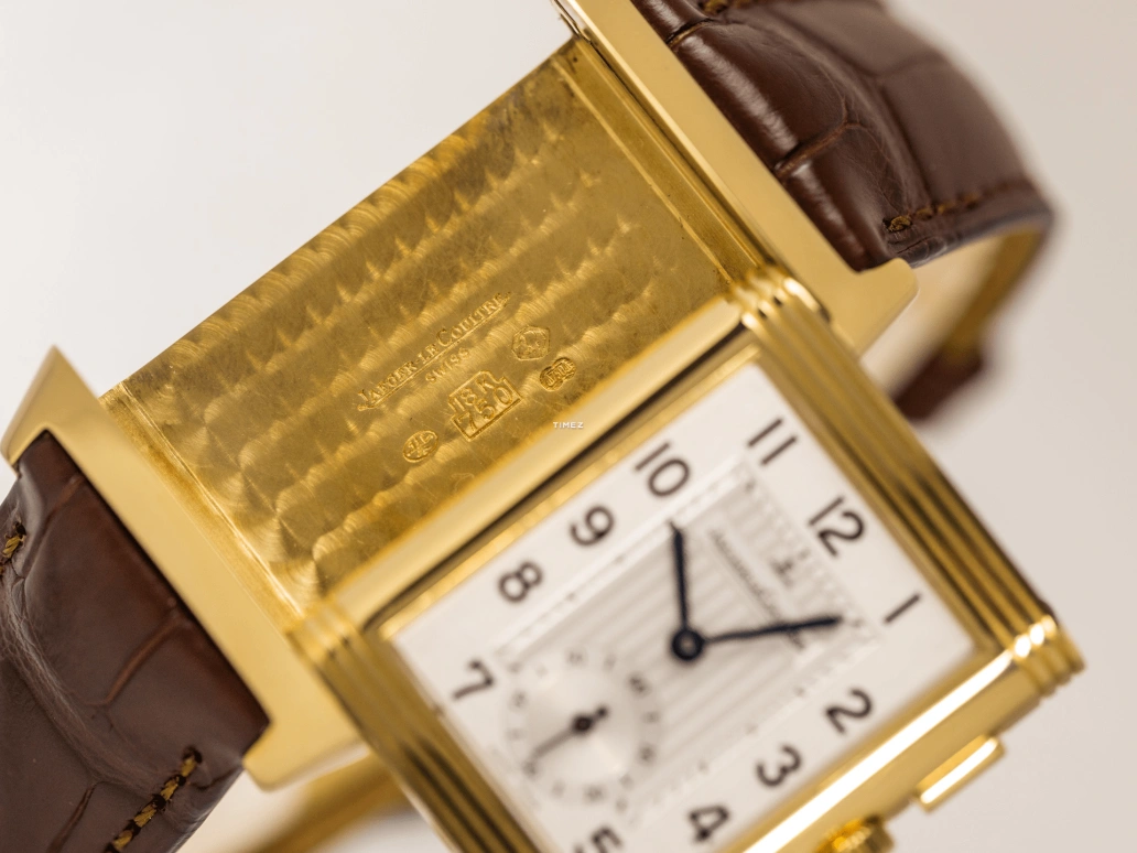 Jaeger-LeCoultre,Reverso 26x42mm,26x42mm,Yellow Gold,White,Handwound,Dule Time,Day / Night Indication,Q2711410