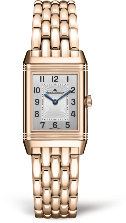 Jaeger-LeCoultre,Reverso 21mm,21mm,Pink Gold,Silver,Handwound,38hours,In-house Caliber,Ni Ni,Q2662130
