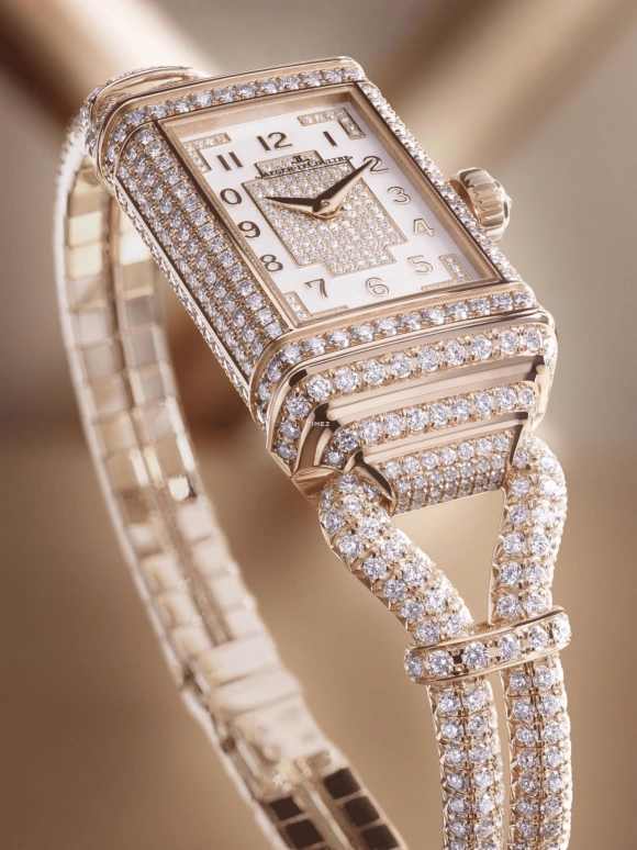 Jaeger-LeCoultre,Reverso 36.30x18mm,36.30x18mm,Rose Gold,Black,White,Handwound,38hours,In-house Caliber,3372301