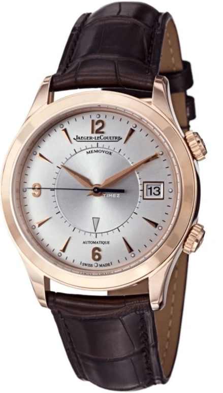 Jaeger-LeCoultre,Master 40mm,40mm,Rose Gold,Grey,Silver,Automatic,45hours,In-house Caliber,1412430