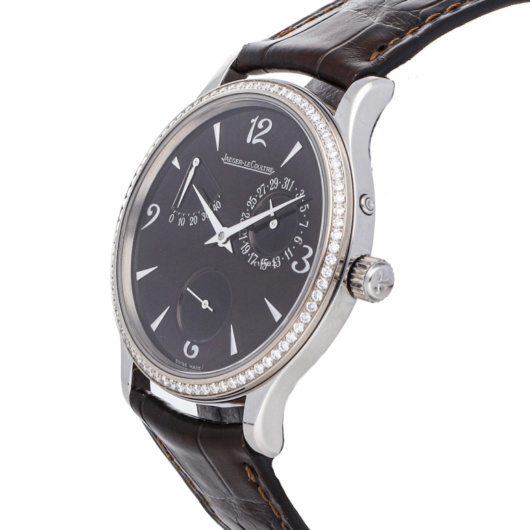 Jaeger-LeCoultre,Master 37mm,37mm,Stainless Steel,Wine Red,Red,Automatic,Day,Power Reserve Indicator,Q1488402