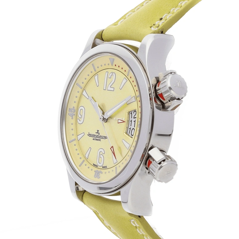 Jaeger-LeCoultre,Master 36.80mm,36.80mm,Stainless Steel,Green,Automatic,Day,In-house Caliber,Q1728460