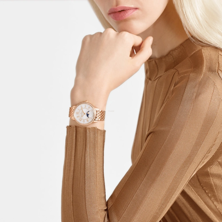 Jaeger-LeCoultre,Rendez-Vous 34mm,34mm,Rose Gold,Silver,Automatic,Moonphase,45hours,Q3572131