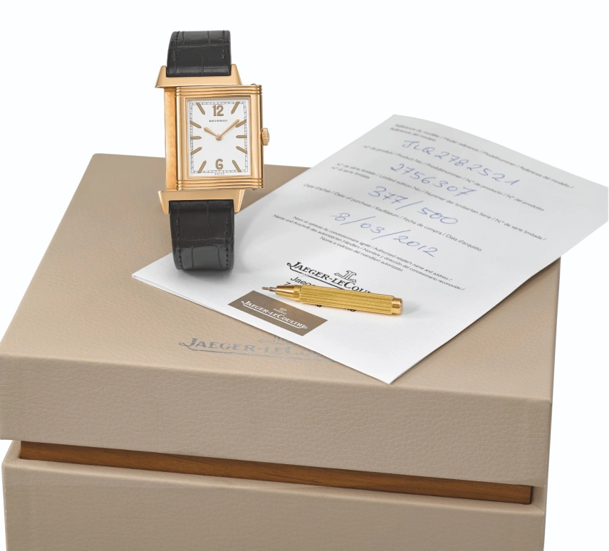 Jaeger-LeCoultre,Reverso 46x27.50mm,46x27.50mm,Rose Gold,White,Handwound,45hours,In-house Caliber,2782521