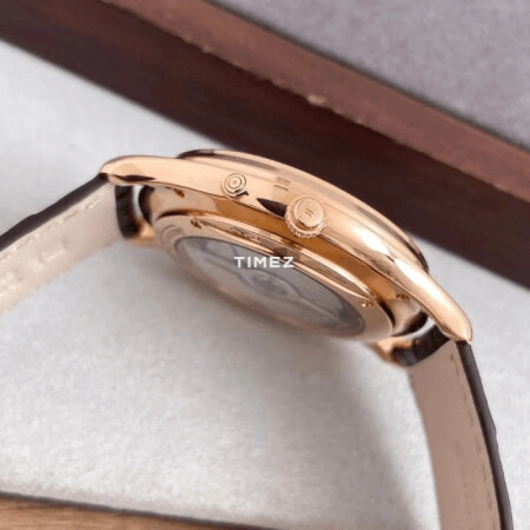 Jaeger-LeCoultre,Master 39mm,39mm,Rose Gold,Black,Handwound,Moonphase,Day,Q136256C