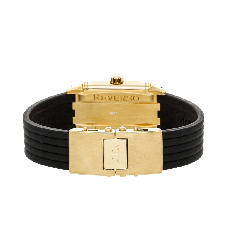 Jaeger-LeCoultre,Reverso 27mm,27mm,Yellow Gold,Silver White,Automatic,Day,Sapphire,Crystal Glass,Q2901620