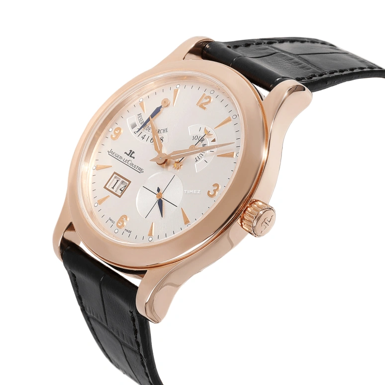 Jaeger-LeCoultre,Master 41.50mm,41.50mm,Rose Gold,Silver White,Handwound,Day,Power Reserve Indicator,Big Date,Q1602420