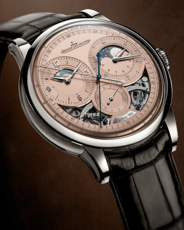 Jaeger-LeCoultre,Duomètre 42.50mm,42.50mm,Platinum,Copper,Handwound,Chronograph,Moonphase,Power Reserve Indicator,Day / Night Indication,Sapphire,Crystal Glass,Round,Q622656J