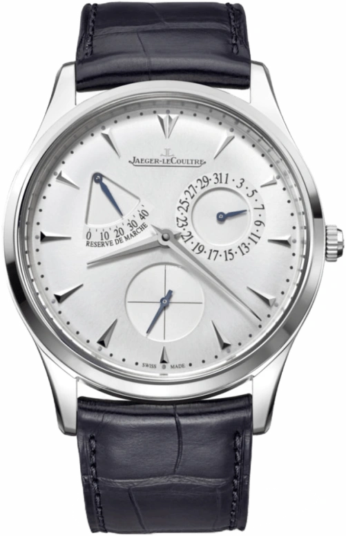 Jaeger-LeCoultre,Master 39mm,39mm,Stainless Steel,Silver,Automatic,Date,Power Reserve Indicator,Q1378420