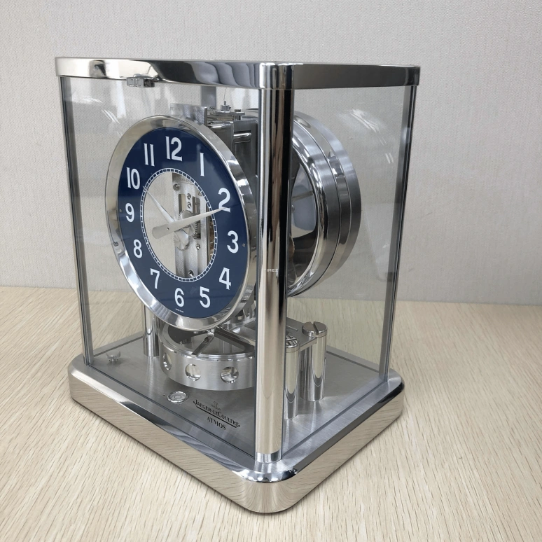Jaeger-LeCoultre,Atmos 155x200mm,155x200mm,Stainless Steel,Blue,Handwound,Rectangular,Silver,Q5102208