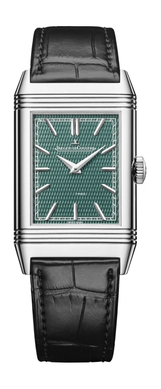 Jaeger-LeCoultre,Reverso 45.60x27.40mm,45.60x27.40mm,White Gold,Multi-Color,Green,Handwound,45hours,In-house Caliber,Q39334T5