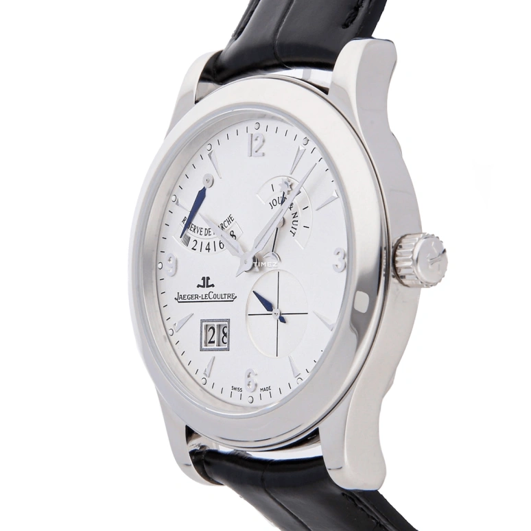 Jaeger-LeCoultre,Master 41mm,41mm,Platinum,Silver White,Handwound,Day,Power Reserve Indicator,Day / Night Indication,Q1606420