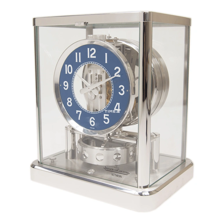 Jaeger-LeCoultre,Atmos 155x200mm,155x200mm,Stainless Steel,Blue,Handwound,Rectangular,Silver,Q5102208