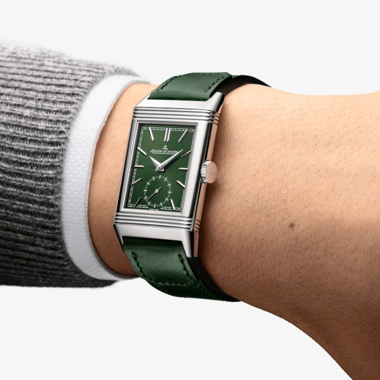 Jaeger-LeCoultre,Reverso 27.40mm,27.40mm,Stainless Steel,Green,Handwound,45hours,In-house Caliber,3978430